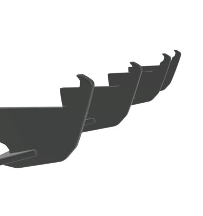 Diffuseur / Ajout de parechoc arrière pour VW Golf 7 (Typ AU) break R-Line (2013-2017) - Fabriqué en ABS 10mm (à peindre ou polir)