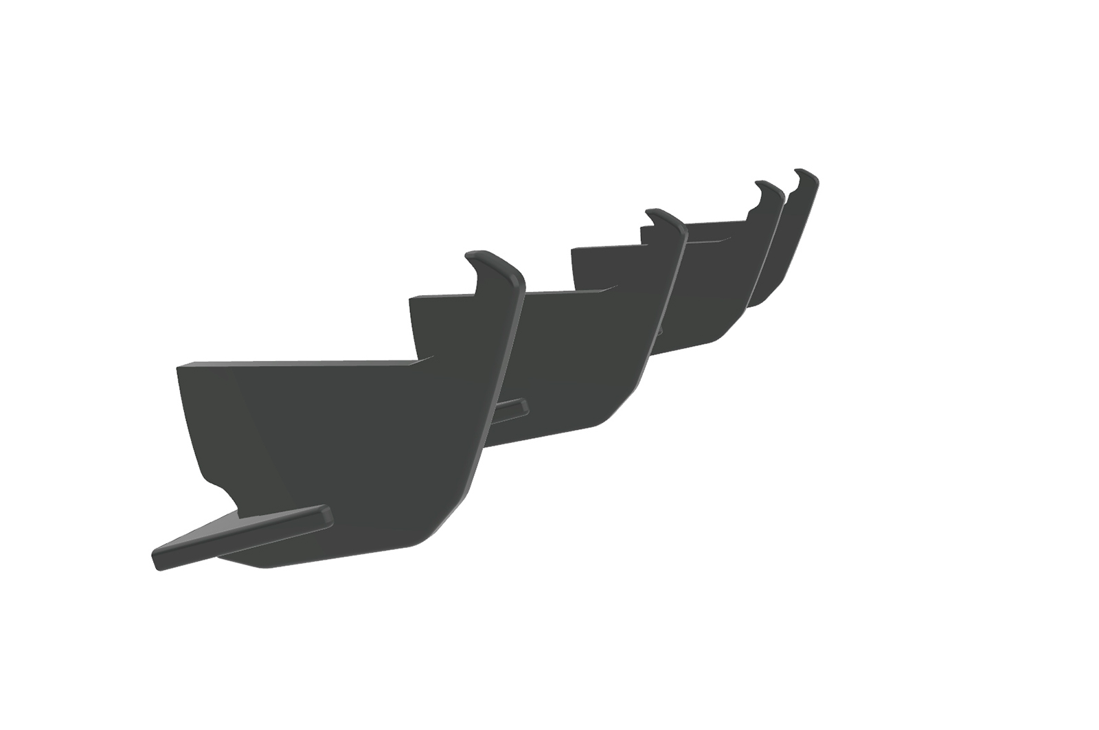 Diffuseur / Ajout de parechoc arrière pour VW Golf 7 (Typ AU) break R-Line (2013-2017) - Fabriqué en ABS 10mm (à peindre ou polir)