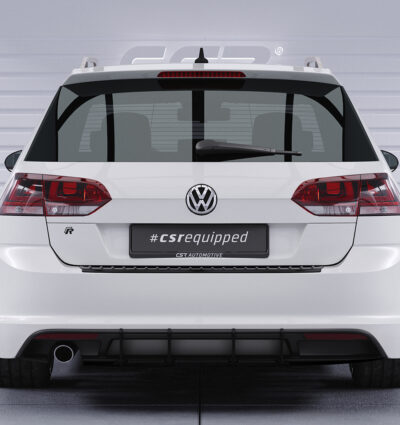 Diffuseur / Ajout de parechoc arrière pour VW Golf 7 (Typ AU) GTD break (facelift) (2017-2020) - Fabriqué en ABS 10mm (à peindre ou polir)