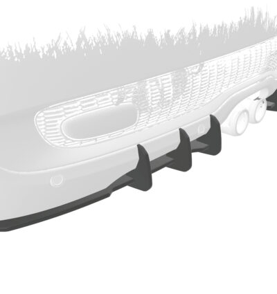 Diffuseur / Ajout de parechoc arrière pour Mini R55 / R56 / R57 Cooper S (2006-2016) - Fabriqué en ABS 10mm (à peindre ou polir)