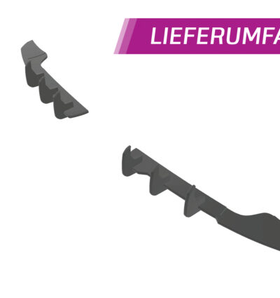 Diffuseur / Ajout de parechoc arrière pour Mini R55 / R56 / R57 Cooper S (2006-2016) - Fabriqué en ABS 10mm (à peindre ou polir)
