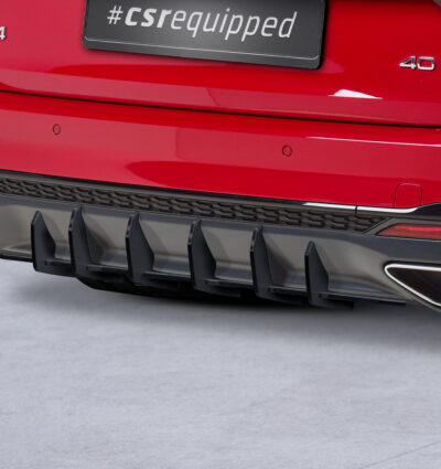 Diffuseur / Ajout de parechoc arrière pour Audi A4 B9 (Typ 8W) Avant S-Line (facelift) (depuis 2019) - Fabriqué en ABS 10mm (à peindre ou polir)