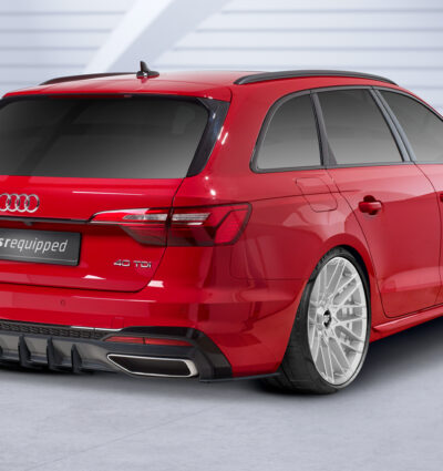 Diffuseur / Ajout de parechoc arrière pour Audi A4 B9 (Typ 8W) Avant S-Line (facelift) (depuis 2019) - Fabriqué en ABS 10mm (à peindre ou polir)