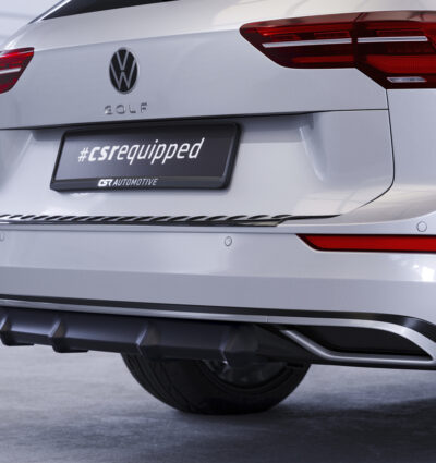Diffuseur / Ajout de parechoc arrière pour VW Golf 8 (Typ CD) break finition de base / Style / Life / Active (depuis 2020) - Fabriqué en ABS (6 finitions au choix)