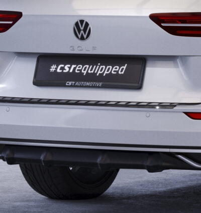 Diffuseur / Ajout de parechoc arrière pour VW Golf 8 (Typ CD) break finition de base / Style / Life / Active (depuis 2020) - Fabriqué en ABS (6 finitions au choix)