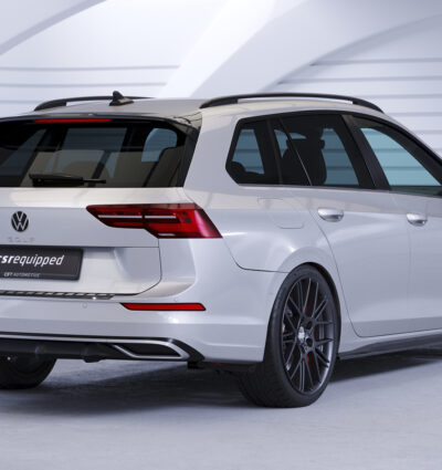 Diffuseur / Ajout de parechoc arrière pour VW Golf 8 (Typ CD) break finition de base / Style / Life / Active (depuis 2020) - Fabriqué en ABS (6 finitions au choix)