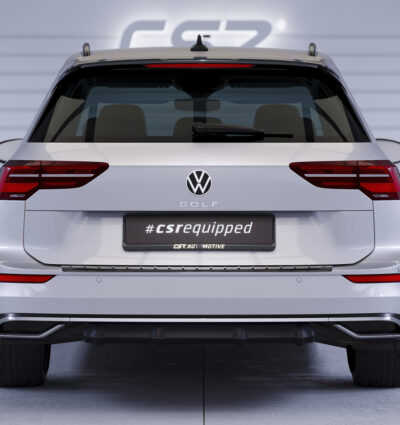 Diffuseur / Ajout de parechoc arrière pour VW Golf 8 (Typ CD) break finition de base / Style / Life / Active (depuis 2020) - Fabriqué en ABS (6 finitions au choix)