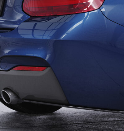 Diffuseur / Ajout de parechoc arrière pour BMW Série 2 F22 / F23 Pack M (2013-2021) - Fabriqué en ABS 10mm (à peindre ou polir)
