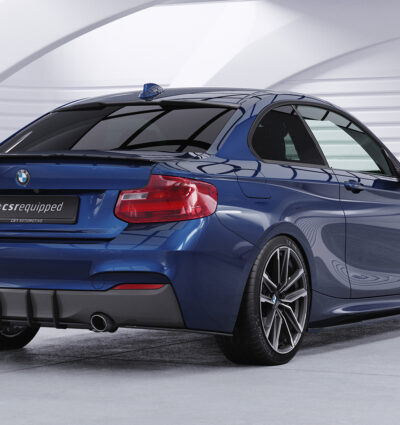 Diffuseur / Ajout de parechoc arrière pour BMW Série 2 F22 / F23 Pack M (2013-2021) - Fabriqué en ABS 10mm (à peindre ou polir)