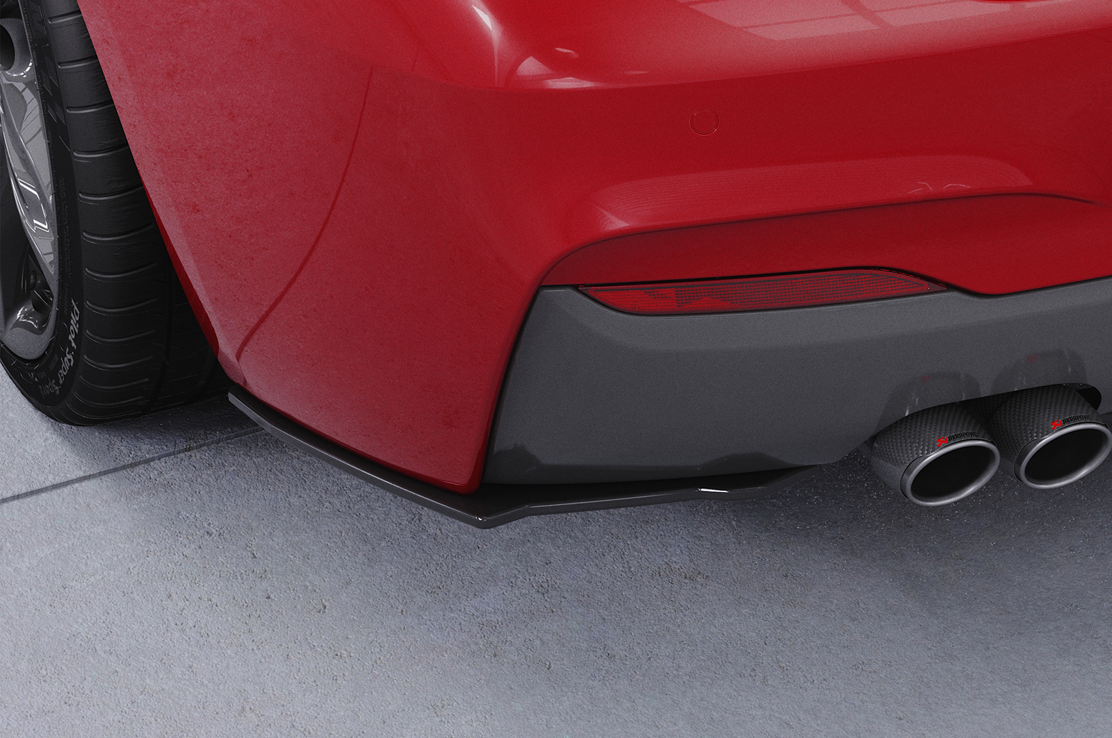 Diffuseur / Ajout de parechoc arrière pour BMW Série 2 F22 / F23 Pack M (2013-2021) - Fabriqué en ABS 10mm (à peindre ou polir)
