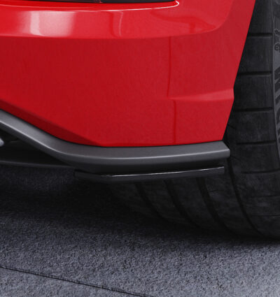 Diffuseur / Ajout de parechoc arrière pour VW Polo 6 2G (Typ AW) R-Line (facelift) (depuis 2021) - Fabriqué en ABS 10mm (à peindre ou polir)