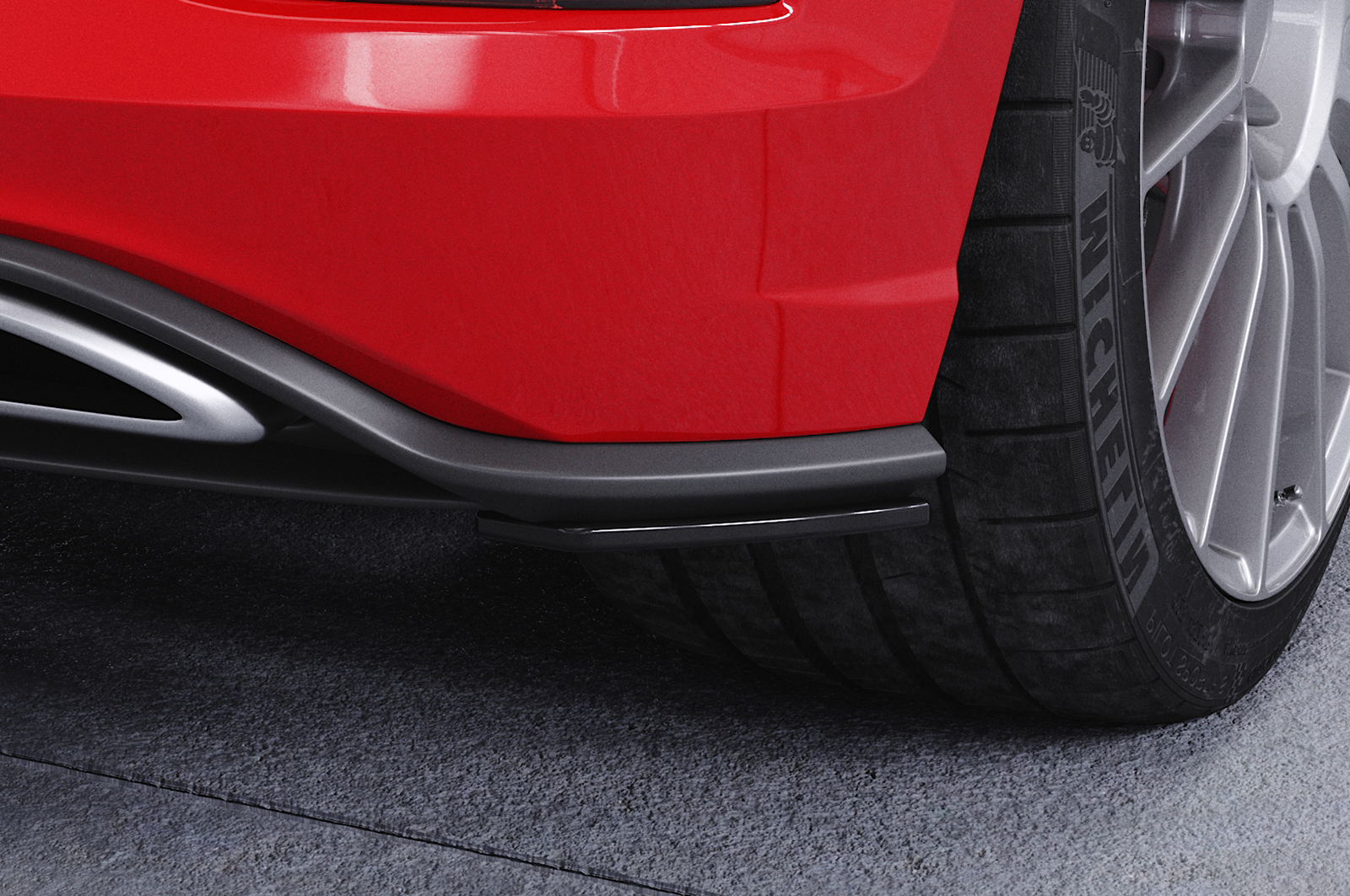 Diffuseur / Ajout de parechoc arrière pour VW Polo 6 2G (Typ AW) R-Line (facelift) (depuis 2021) - Fabriqué en ABS 10mm (à peindre ou polir)