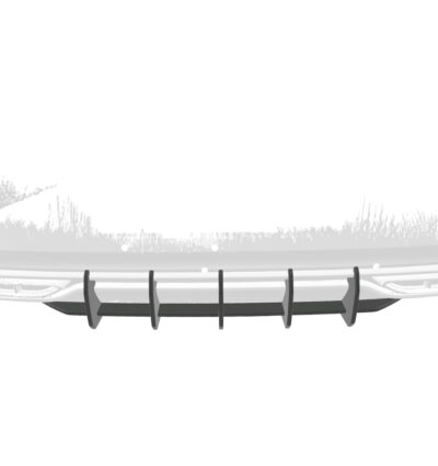 Diffuseur / Ajout de parechoc arrière pour VW Polo 6 2G (Typ AW) R-Line (facelift) (depuis 2021) - Fabriqué en ABS 10mm (à peindre ou polir)