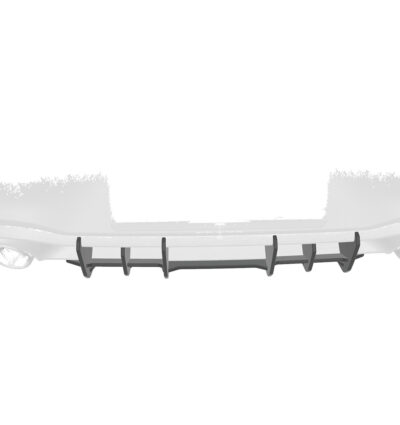 Diffuseur / Ajout de parechoc arrière pour VW Golf 8 (Typ CD) GTI (depuis 2020) - Fabriqué en ABS 10mm (à peindre ou polir)