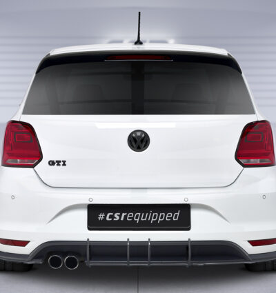 Diffuseur / Ajout de parechoc arrière pour VW Polo 5 (Typ 6R / 6C) GTI (facelift) (2014-2017) - Fabriqué en ABS 10mm (à peindre ou polir)