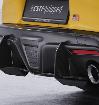 Diffuseur / Ajout de parechoc arrière pour Toyota GR Supra (A90) toutes carrosseries (depuis 2019) - Fabriqué en ABS 10mm (à peindre ou polir)