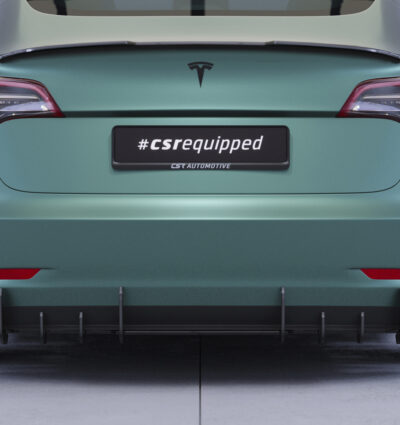 Diffuseur / Ajout de parechoc arrière pour Tesla Model 3 toutes carrosseries (depuis 2017) - Fabriqué en ABS 10mm (à peindre ou polir)