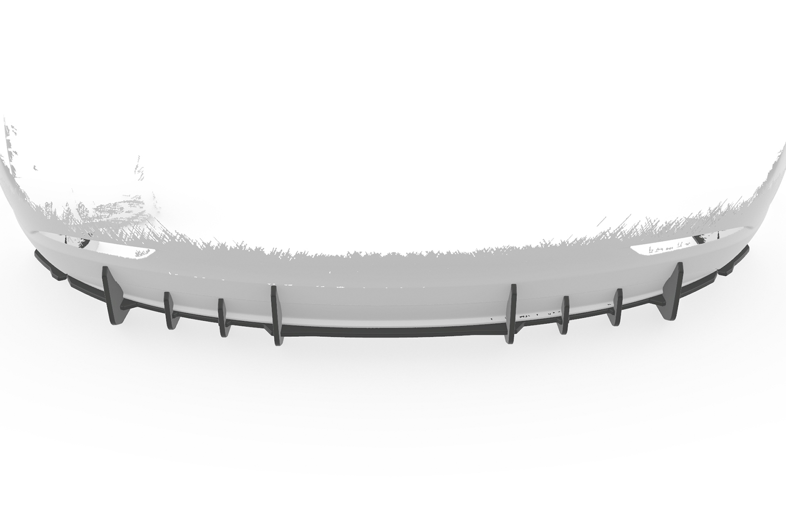Diffuseur / Ajout de parechoc arrière pour Tesla Model 3 toutes carrosseries (depuis 2017) - Fabriqué en ABS 10mm (à peindre ou polir)