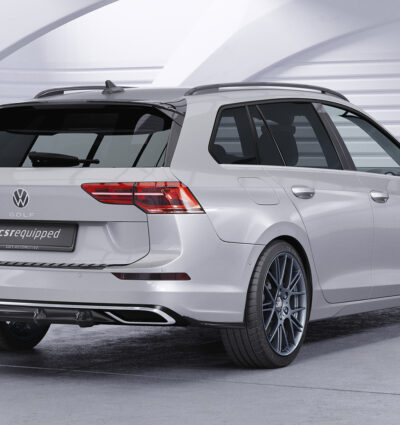 Diffuseur / Ajout de parechoc arrière pour VW Golf 8 (Typ CD) break finition de base / Style / Life / Active (depuis 2020) - Fabriqué en ABS (6 finitions au choix)