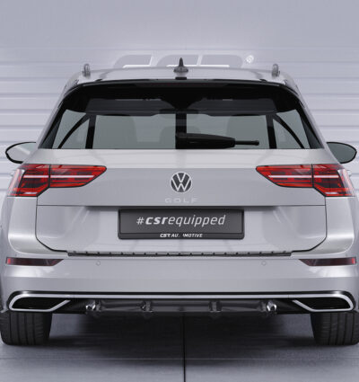 Diffuseur / Ajout de parechoc arrière pour VW Golf 8 (Typ CD) break finition de base / Style / Life / Active (depuis 2020) - Fabriqué en ABS (6 finitions au choix)