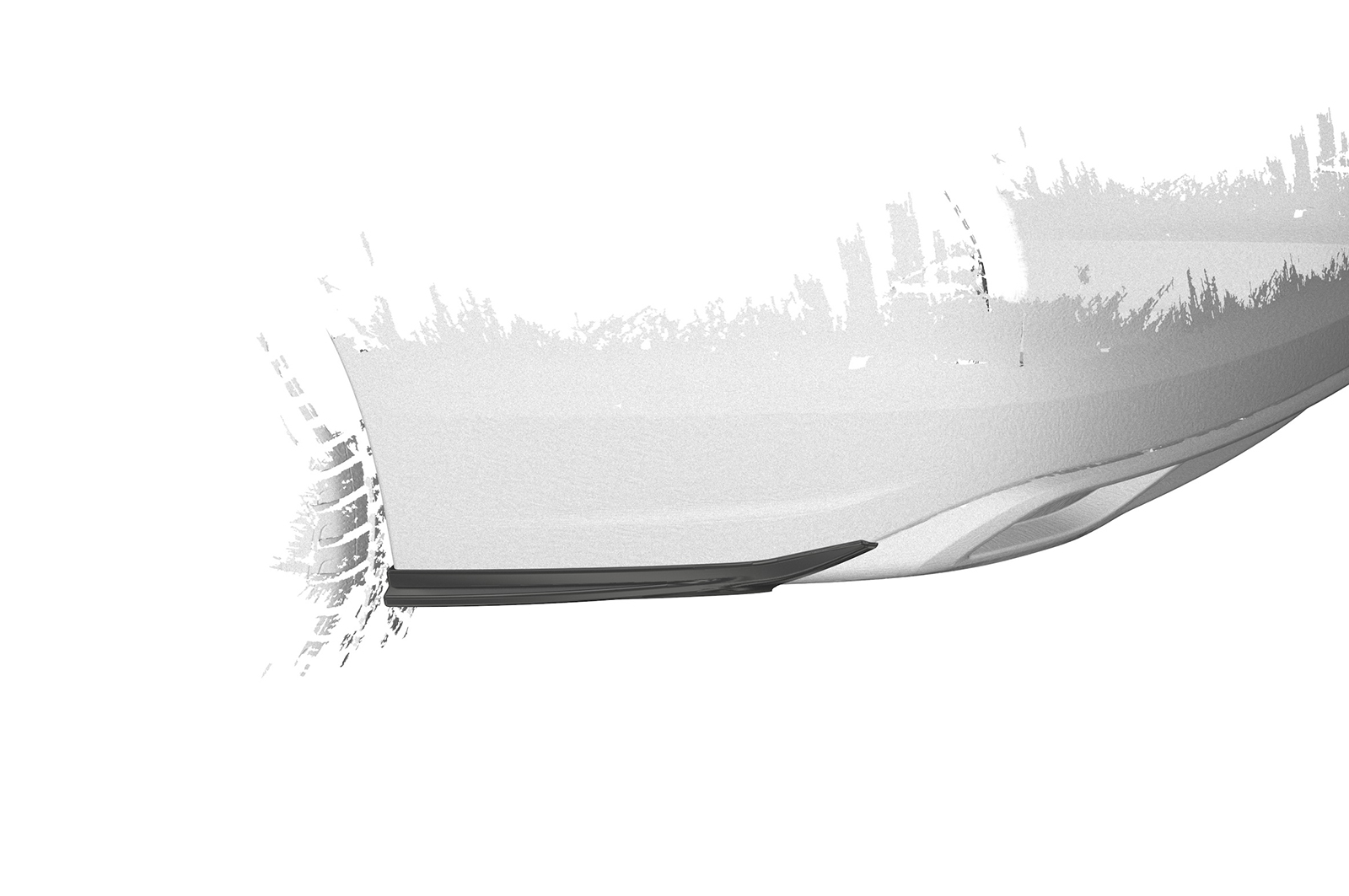 Diffuseur / Ajout de parechoc arrière pour VW Golf 8 (Typ CD) break finition de base / Style / Life / Active (depuis 2020) - Fabriqué en ABS (6 finitions au choix)