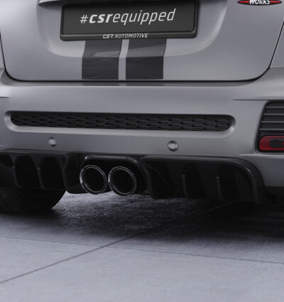 Diffuseur / Ajout de parechoc arrière pour Mini R58 / R59 JCW (coupé et Roadster) (2011-2015) - Fabriqué en ABS (6 finitions au choix)