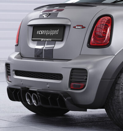 Diffuseur / Ajout de parechoc arrière pour Mini R58 / R59 JCW (coupé et Roadster) (2011-2015) - Fabriqué en ABS (6 finitions au choix)