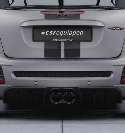 Diffuseur / Ajout de parechoc arrière pour Mini R58 / R59 JCW (coupé et Roadster) (2011-2015) - Fabriqué en ABS (6 finitions au choix)
