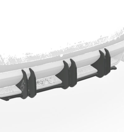 Diffuseur / Ajout de parechoc arrière pour Hyundai I30 (PD) N-Line (2017-2020) - Fabriqué en ABS 10mm (à peindre ou polir)