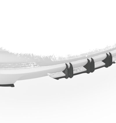 Diffuseur / Ajout de parechoc arrière pour Hyundai I30 (PD) N-Line (2017-2020) - Fabriqué en ABS 10mm (à peindre ou polir)