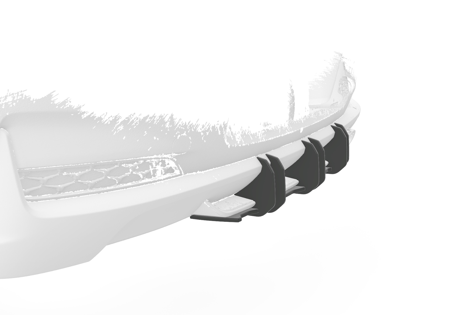 Diffuseur / Ajout de parechoc arrière pour Hyundai I30 (PD) N-Line (2017-2020) - Fabriqué en ABS 10mm (à peindre ou polir)
