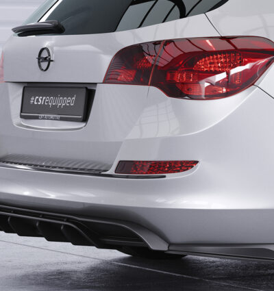 Diffuseur / Ajout de parechoc arrière pour Opel Astra J Sports Tourer / sauf OPC-Line (11/2010-09/2015) - Fabriqué en ABS (6 finitions au choix)