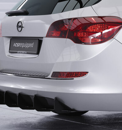 Diffuseur / Ajout de parechoc arrière pour Opel Astra J Sports Tourer / sauf OPC-Line (11/2010-09/2015) - Fabriqué en ABS 10mm (à peindre ou polir)
