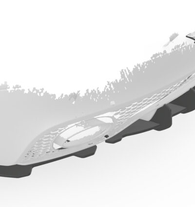 Diffuseur / Ajout de parechoc arrière pour Audi TT (8J) RS (2009-2015) - Fabriqué en ABS 10mm (à peindre ou polir)