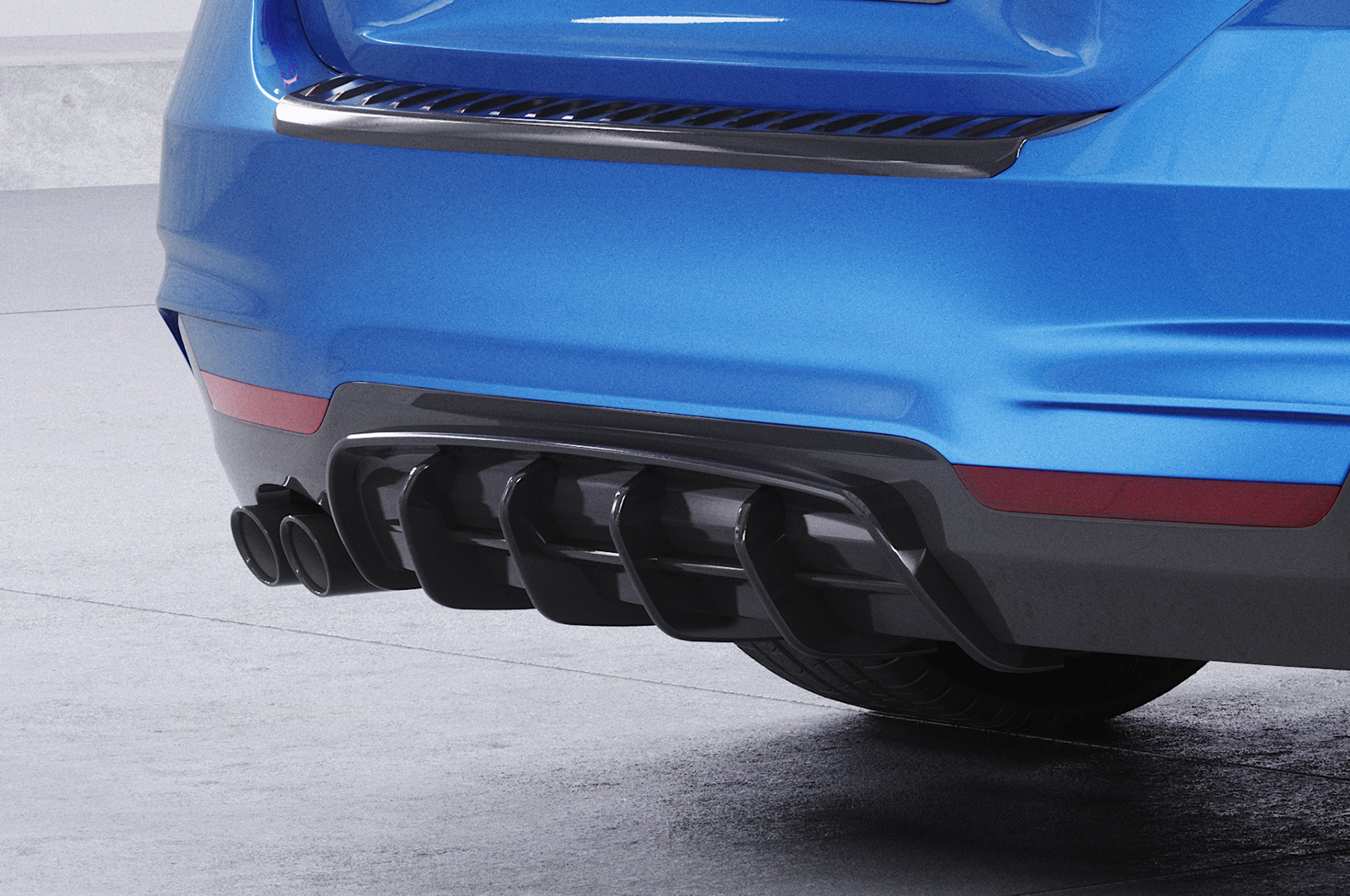 Diffuseur / Ajout de parechoc arrière pour BMW Série 4 F32 / F33 / F36 coupé / cabriolet et Gran coupé avec Pack M (10/2013-06/2021) - Fabriqué en ABS (6 finitions au choix)