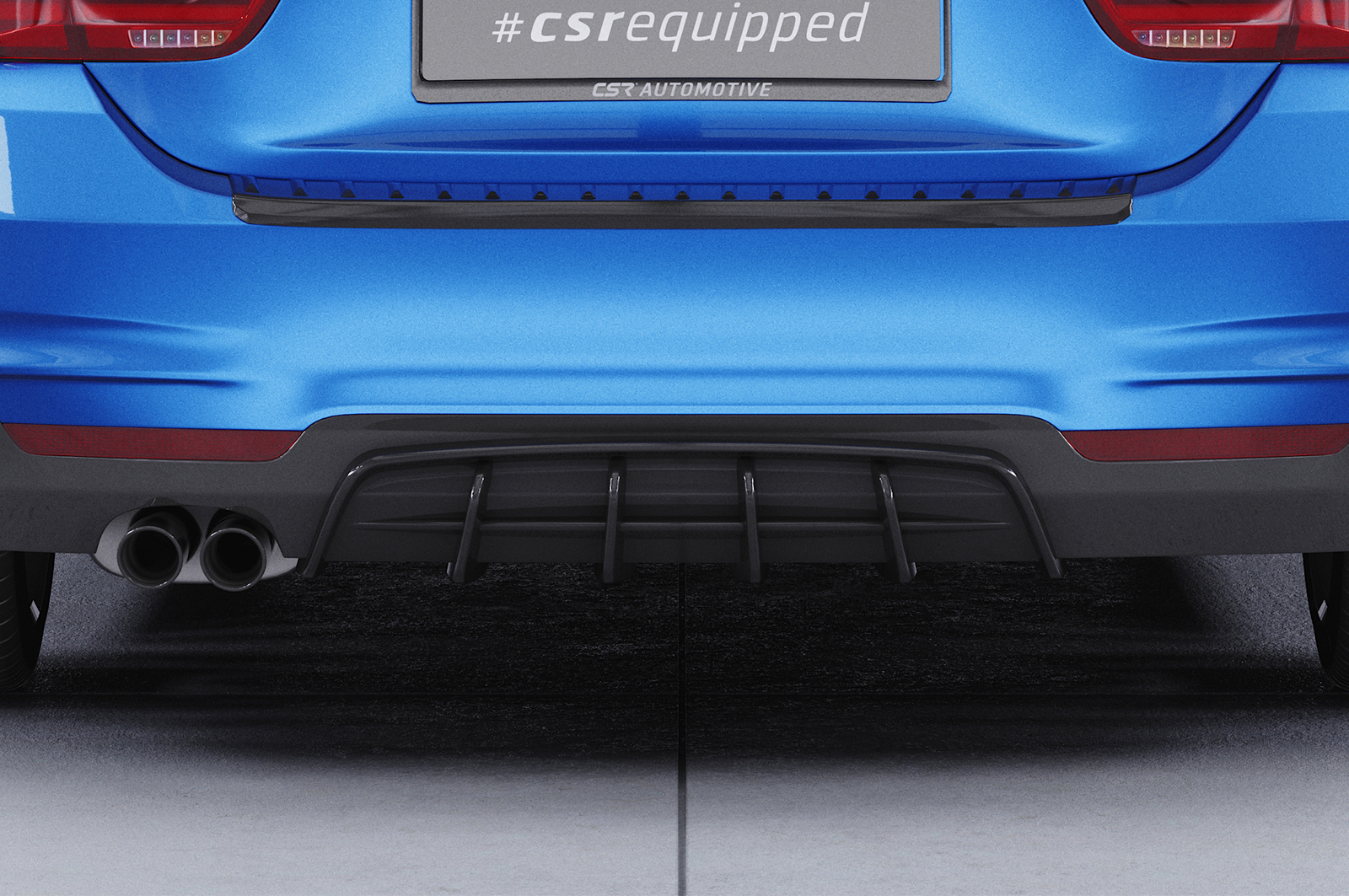 Diffuseur / Ajout de parechoc arrière pour BMW Série 4 F32 / F33 / F36 coupé / cabriolet et Gran coupé avec Pack M (10/2013-06/2021) - Fabriqué en ABS (6 finitions au choix)
