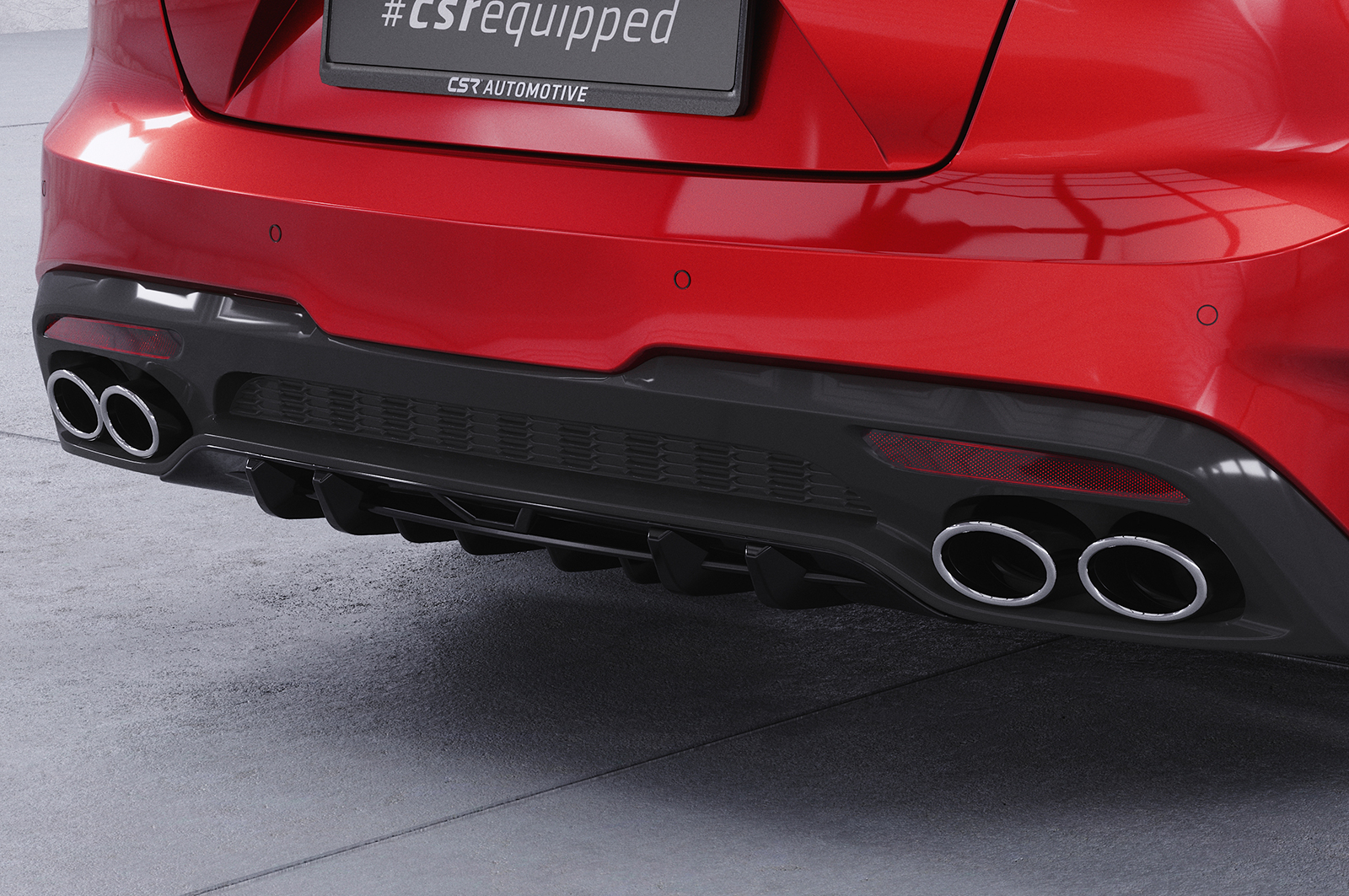 Diffuseur / Ajout de parechoc arrière pour Kia Stinger GT toutes carrosseries (depuis 2017) - Fabriqué en ABS (6 finitions au choix)