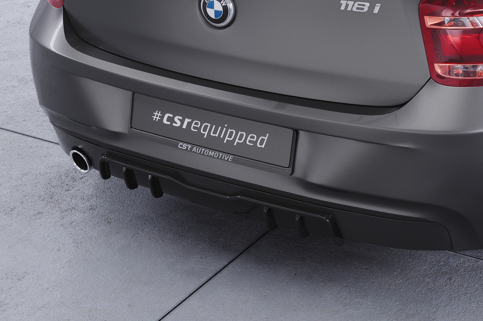 Diffuseur / Ajout de parechoc arrière pour BMW Série 1 F20 / F21 finition de base (préfacelift) (2011-2015) - Fabriqué en ABS (6 finitions au choix)
