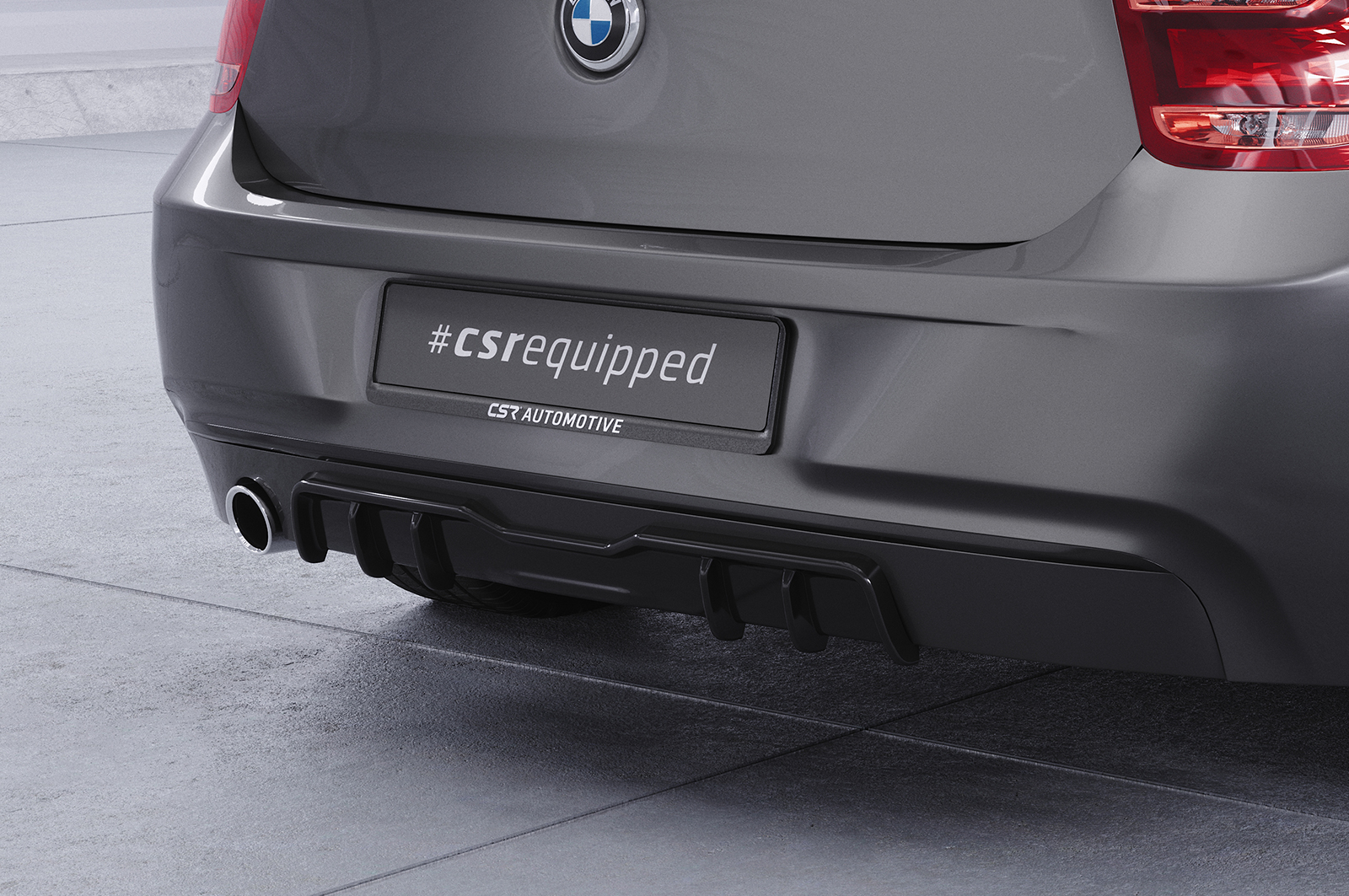 Diffuseur / Ajout de parechoc arrière pour BMW Série 1 F20 / F21 finition de base (préfacelift) (2011-2015) - Fabriqué en ABS (6 finitions au choix)