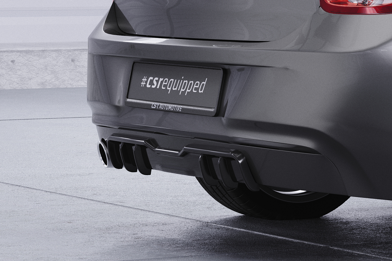 Diffuseur / Ajout de parechoc arrière pour BMW Série 1 F20 / F21 finition de base (préfacelift) (2011-2015) - Fabriqué en ABS (6 finitions au choix)
