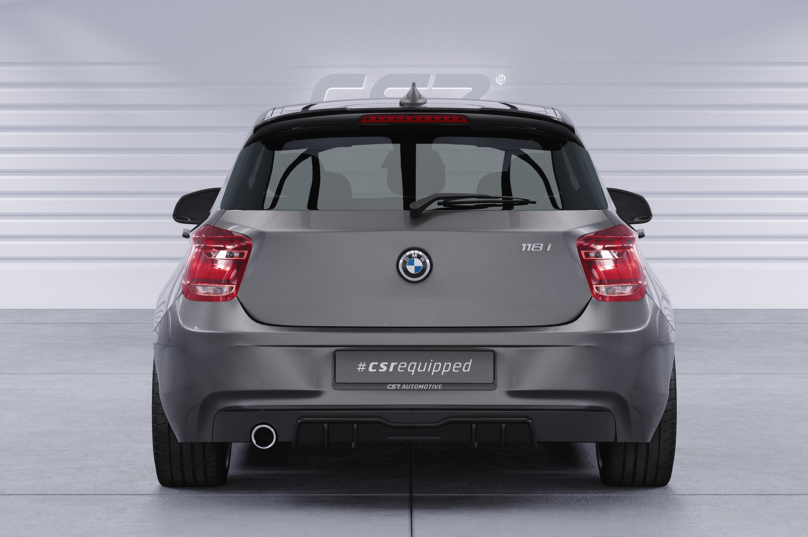 Diffuseur / Ajout de parechoc arrière pour BMW Série 1 F20 / F21 finition de base (préfacelift) (2011-2015) - Fabriqué en ABS (6 finitions au choix)