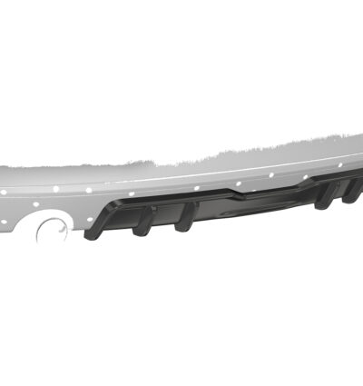 Diffuseur / Ajout de parechoc arrière pour BMW Série 1 F20 / F21 finition de base (préfacelift) (2011-2015) - Fabriqué en ABS (6 finitions au choix)
