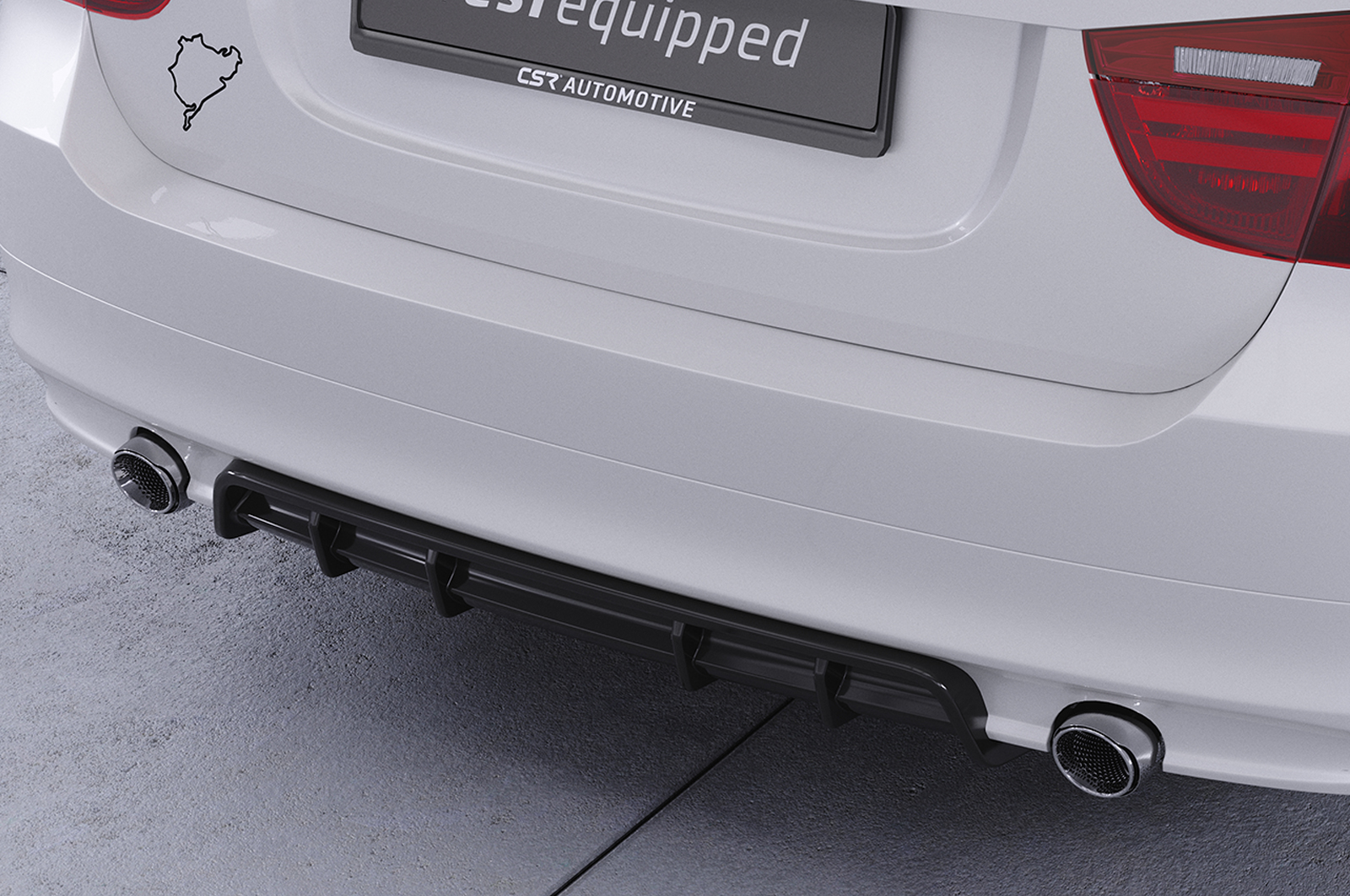 Diffuseur / Ajout de parechoc arrière pour BMW Série 3 E90 / E91 berline et break (facelift) (09/2008-06/2012) - Fabriqué en ABS (6 finitions au choix)