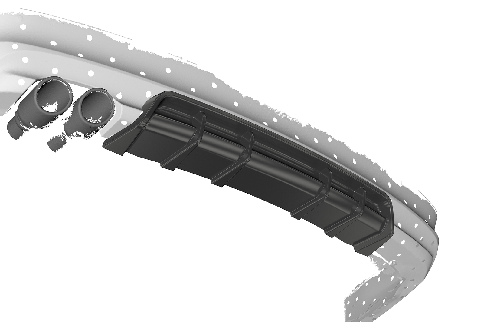Diffuseur / Ajout de parechoc arrière pour BMW Série 3 E90 / E91 berline et break (facelift) (09/2008-06/2012) - Fabriqué en ABS (6 finitions au choix)