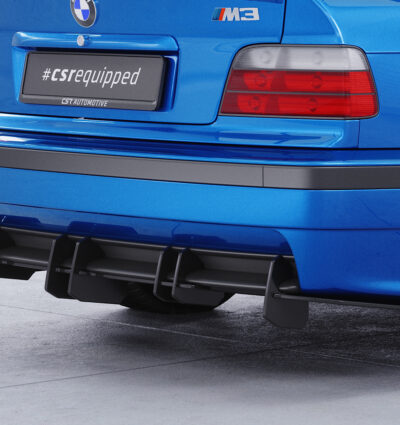 Diffuseur / Ajout de parechoc arrière pour BMW Série 3 E36 M-Pakte - coupé / cabriolet / berline et break (1992 -1998) - Fabriqué en ABS 10mm (à peindre ou polir)