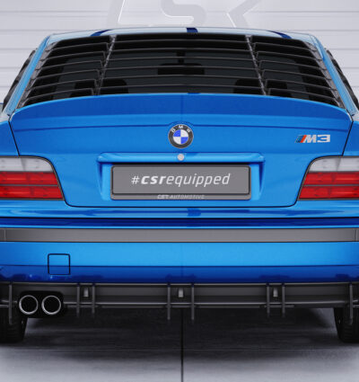 Diffuseur / Ajout de parechoc arrière pour BMW Série 3 E36 M-Pakte - coupé / cabriolet / berline et break (1992 -1998) - Fabriqué en ABS 10mm (à peindre ou polir)
