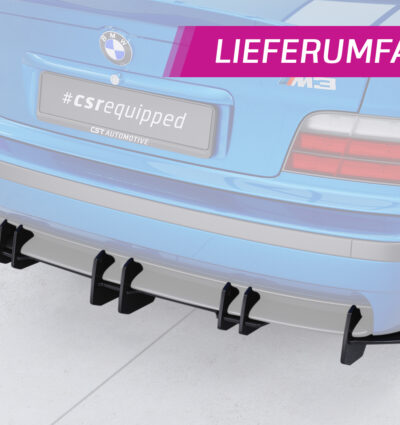Diffuseur / Ajout de parechoc arrière pour BMW Série 3 E36 M-Pakte - coupé / cabriolet / berline et break (1992 -1998) - Fabriqué en ABS 10mm (à peindre ou polir)