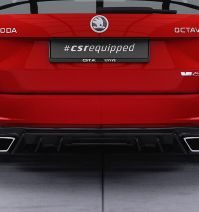 Diffuseur / Ajout de parechoc arrière pour Skoda Octavia 3 Typ 5E RS (break et berline) (2013-2019) - Fabriqué en ABS (6 finitions au choix)