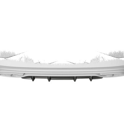Diffuseur / Ajout de parechoc arrière pour VW Polo 6 2G (Typ AW) R-Line (facelift) (depuis 2021) - Fabriqué en ABS (6 finitions au choix)
