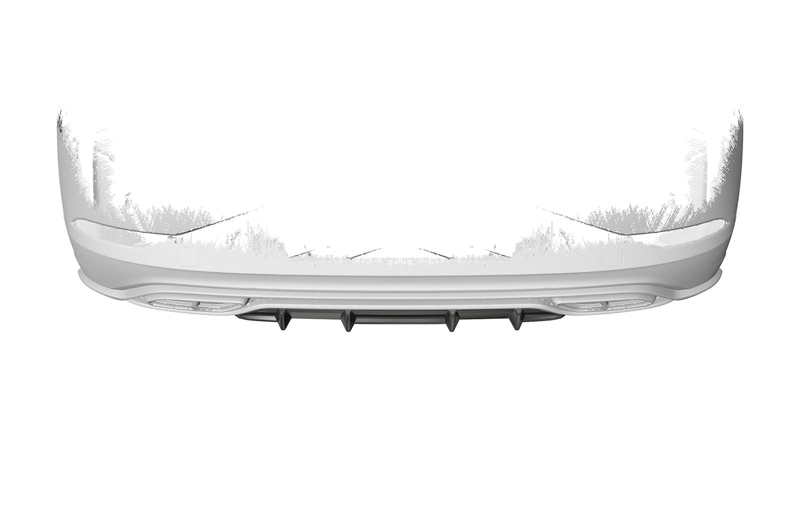 Diffuseur / Ajout de parechoc arrière pour VW Polo 6 2G (Typ AW) R-Line (facelift) (depuis 2021) - Fabriqué en ABS (6 finitions au choix)